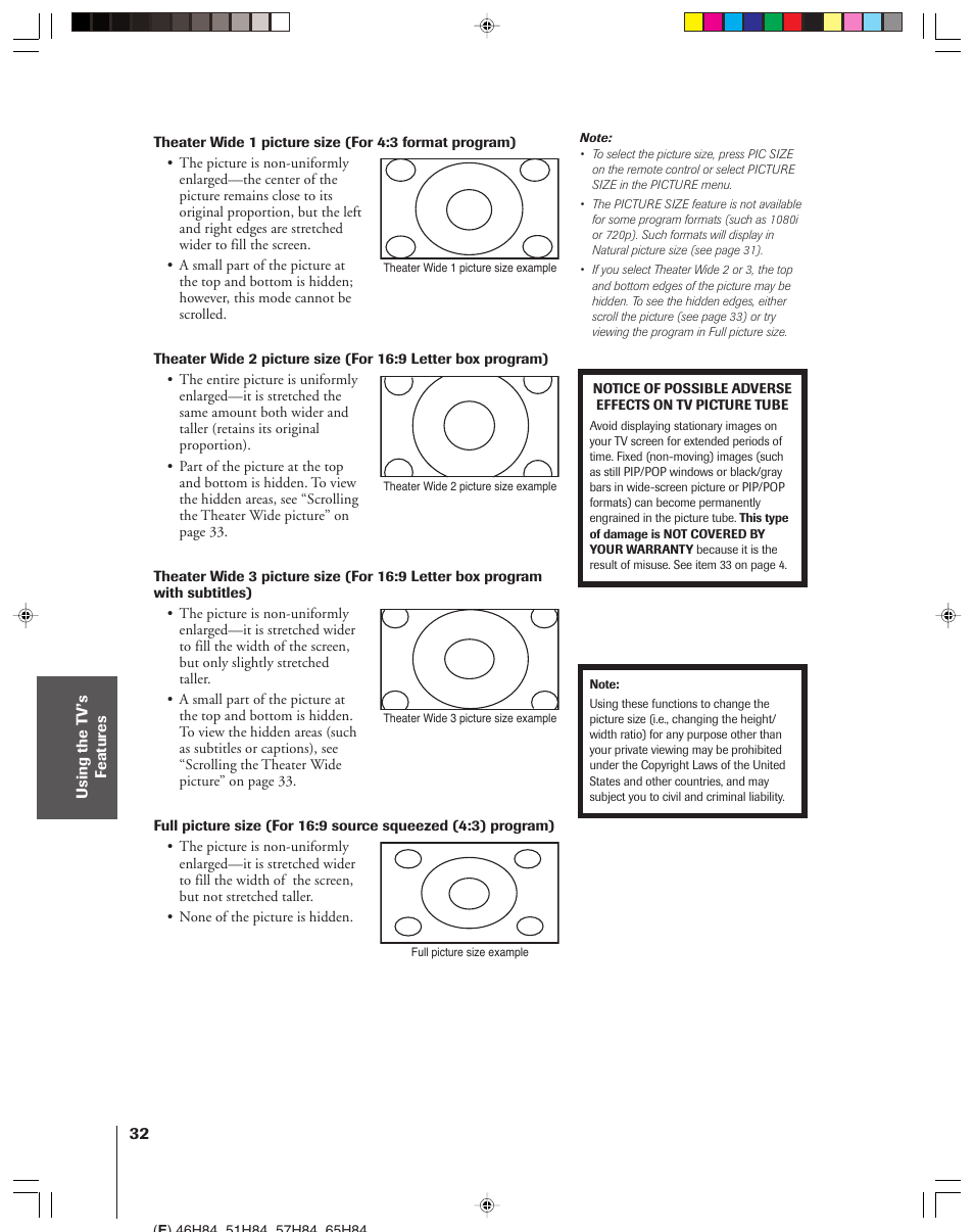 Toshiba 46H84 User Manual | Page 32 / 64