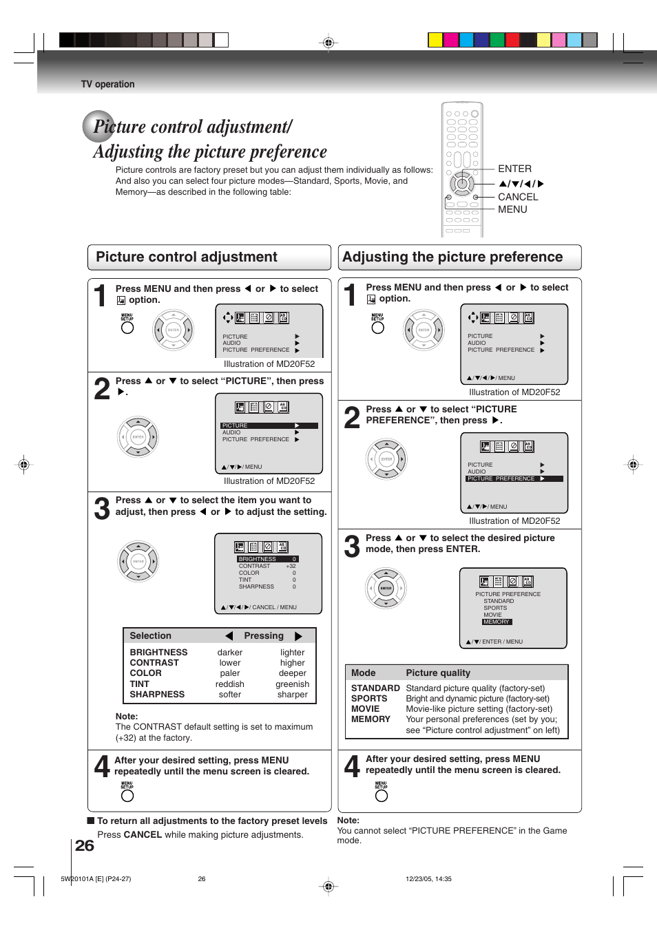 Toshiba MD14F52 User Manual | Page 26 / 56