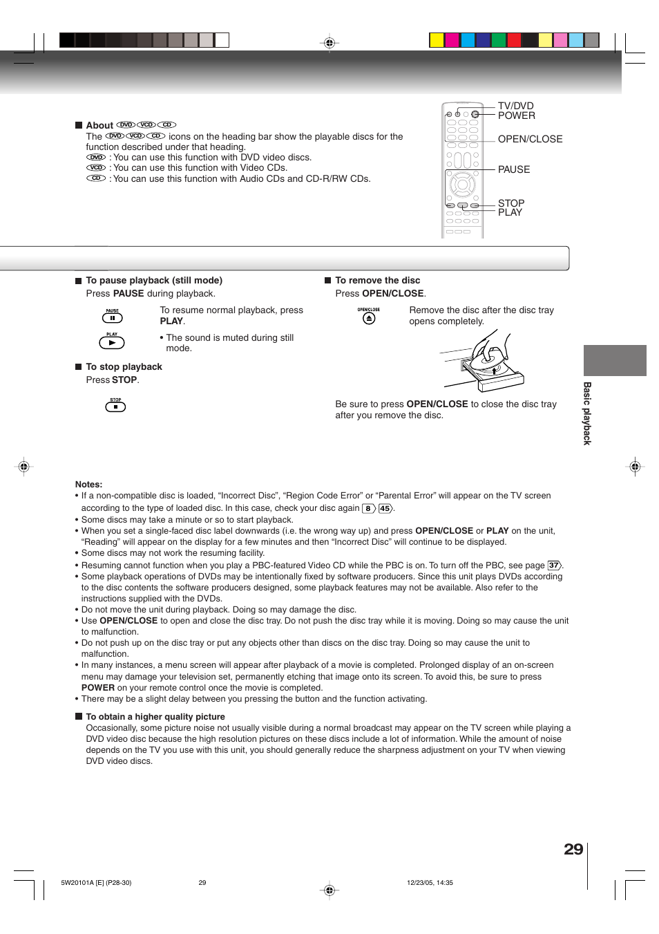 Toshiba MD14F52 User Manual | Page 29 / 56