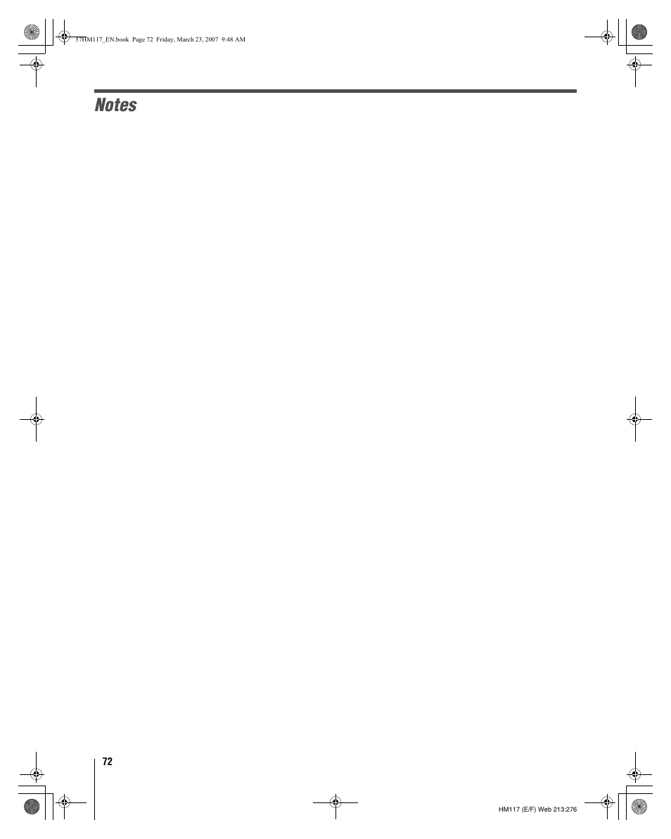 Toshiba 65HM117 User Manual | Page 72 / 74