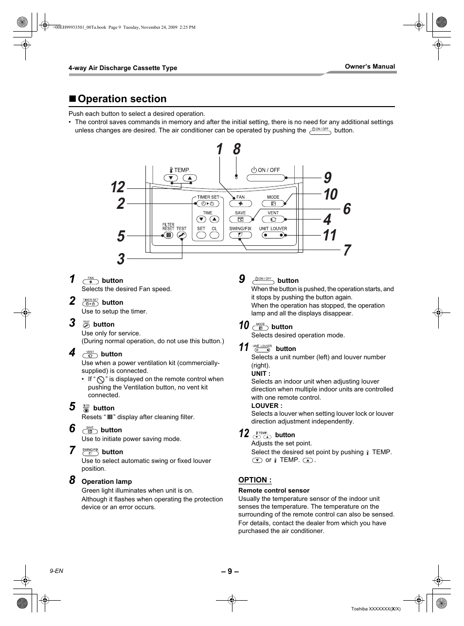 Toshiba CARRIER RAV-SP420UT-UL User Manual | Page 10 / 28