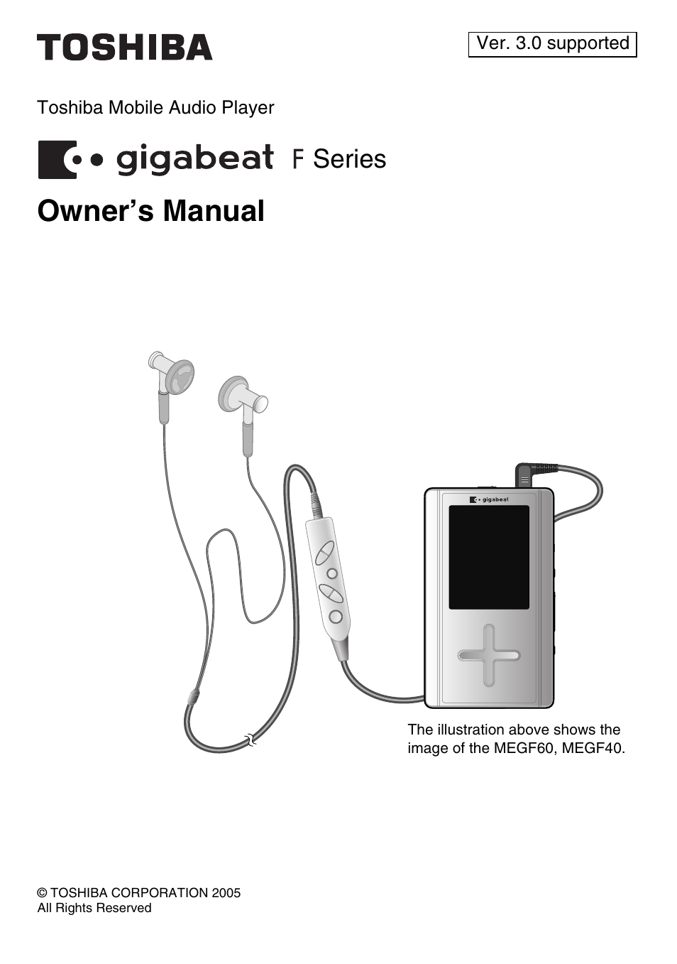 Toshiba gigabeat MEGF10K User Manual | 162 pages
