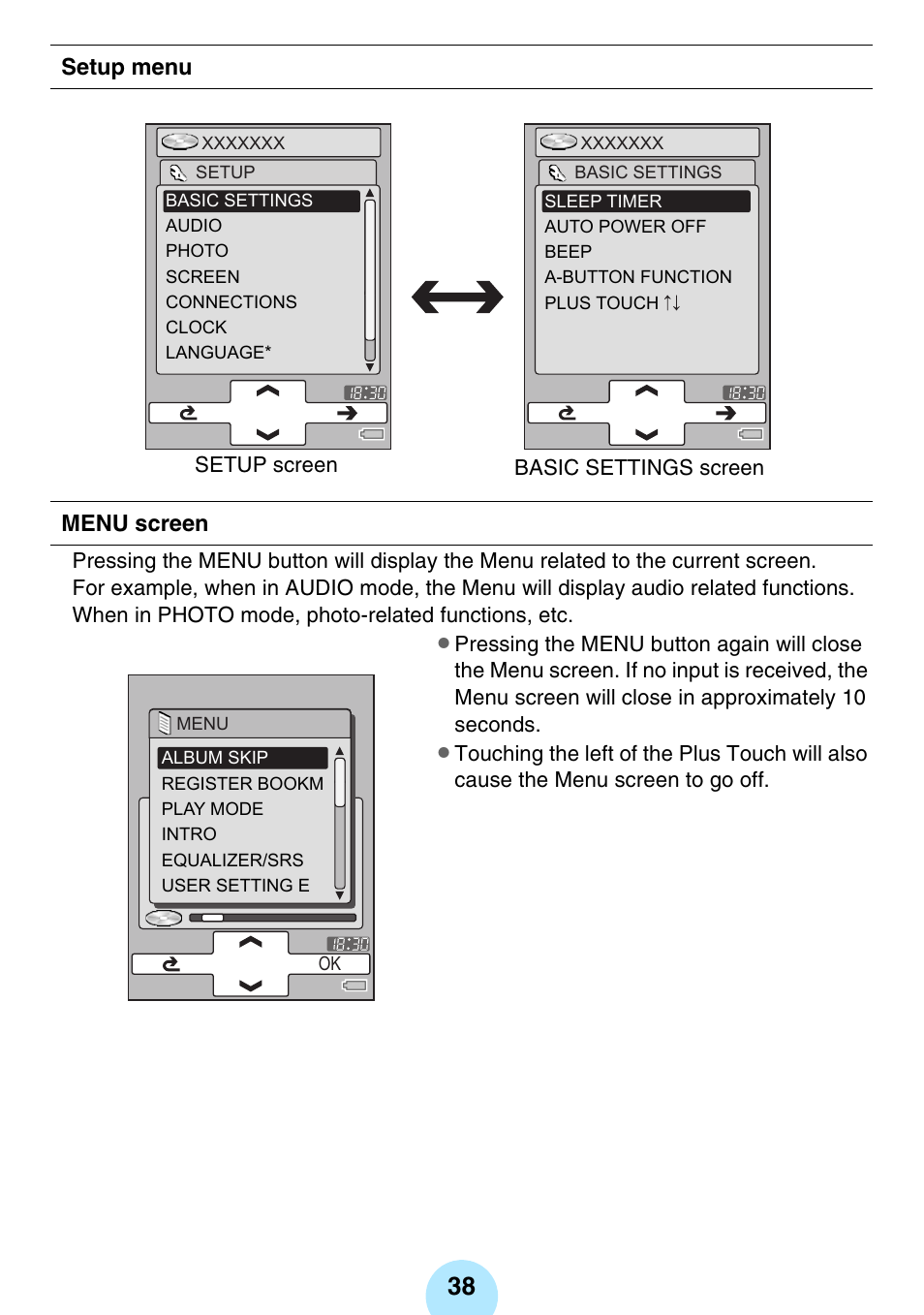 Toshiba gigabeat MEGF10K User Manual | Page 38 / 162