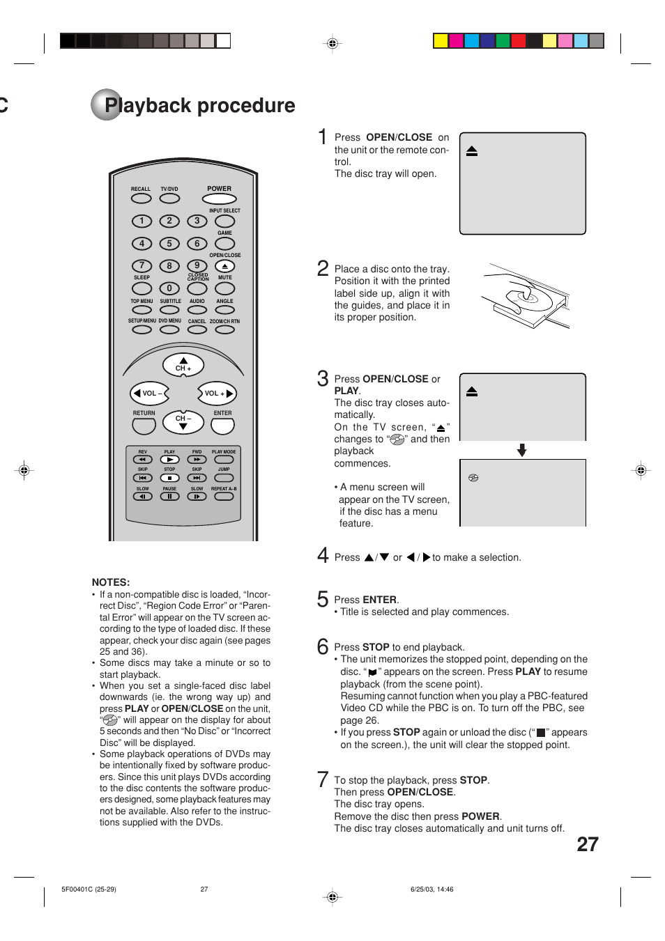 Playback procedure | Toshiba MD20FN3/R User Manual | Page 27 / 48