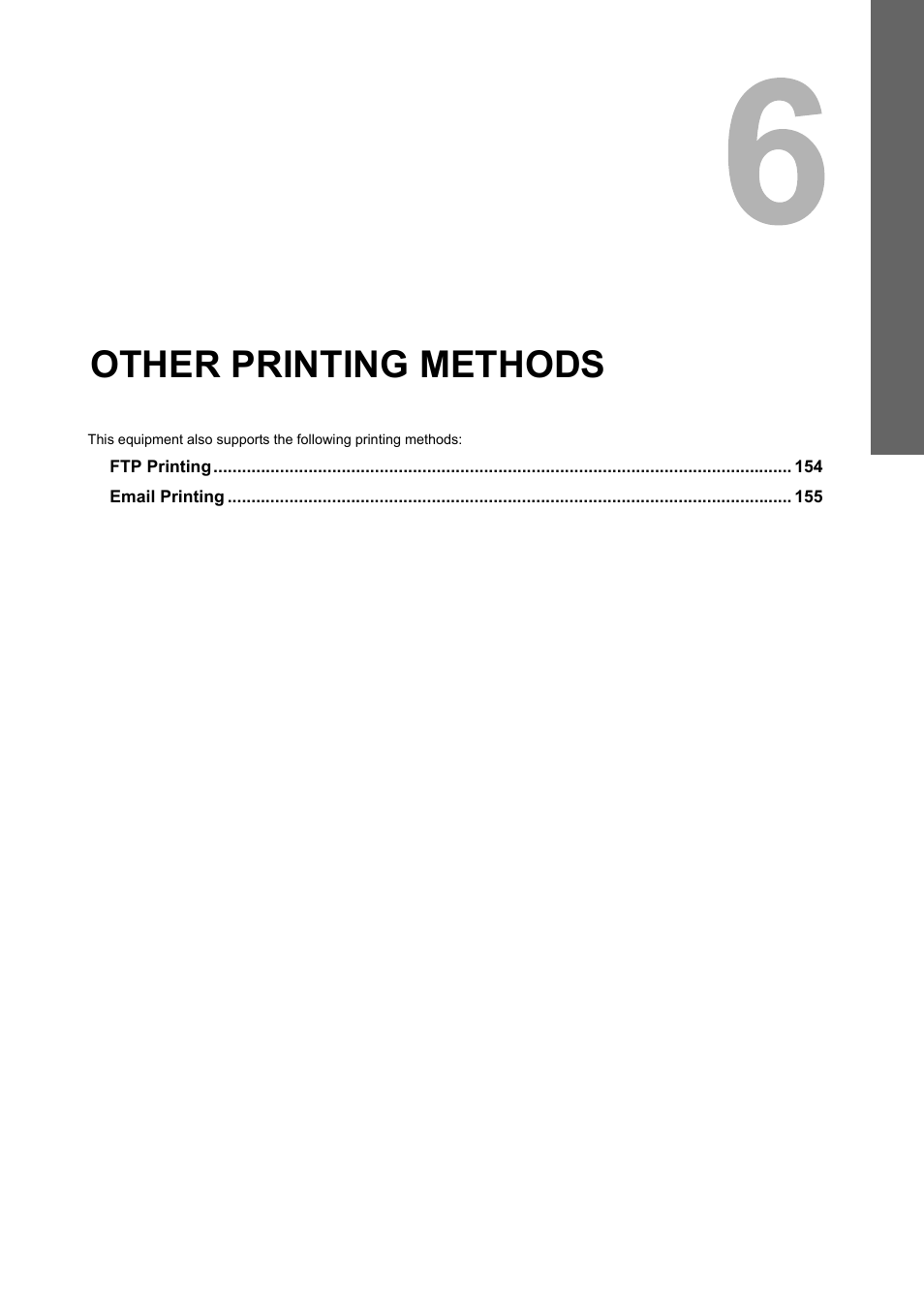 Other printing methods, Chapter 6 | Toshiba 255 User Manual | Page 155 / 168