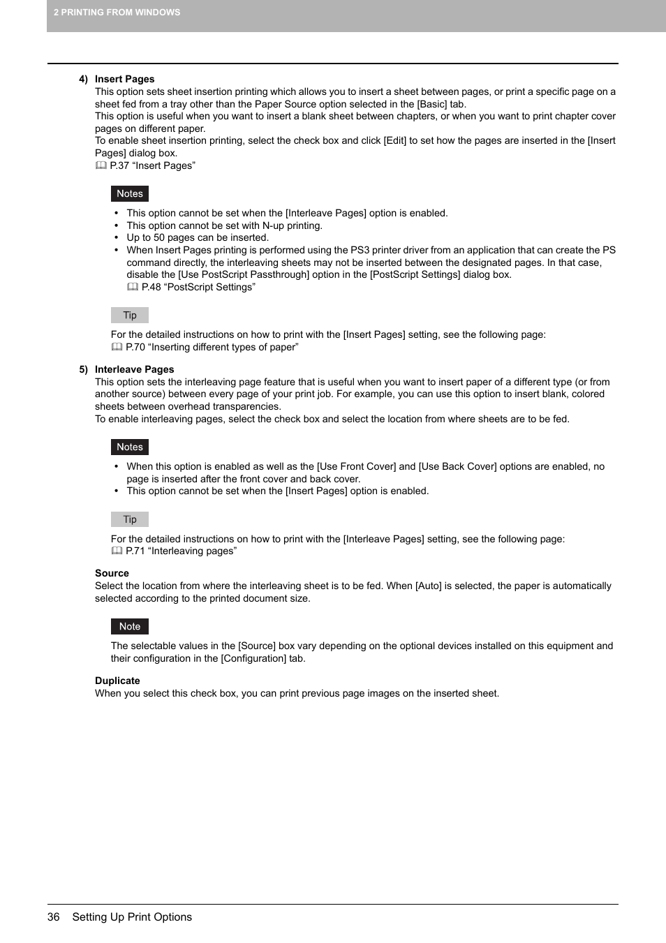 Toshiba 255 User Manual | Page 38 / 168