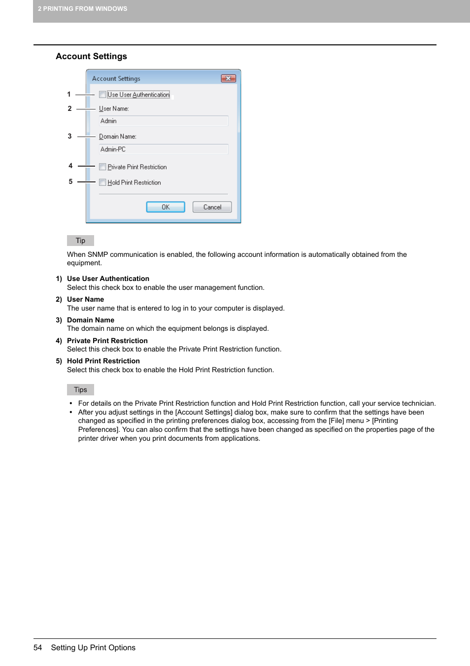 Account settings, P.54 “account settings | Toshiba 255 User Manual | Page 56 / 168