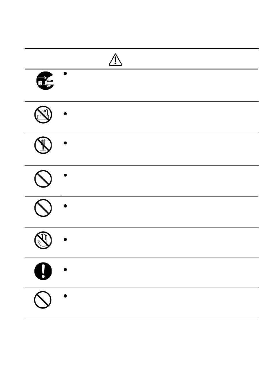 Warning, General handing | Toshiba CGSV90CC3 User Manual | Page 3 / 50