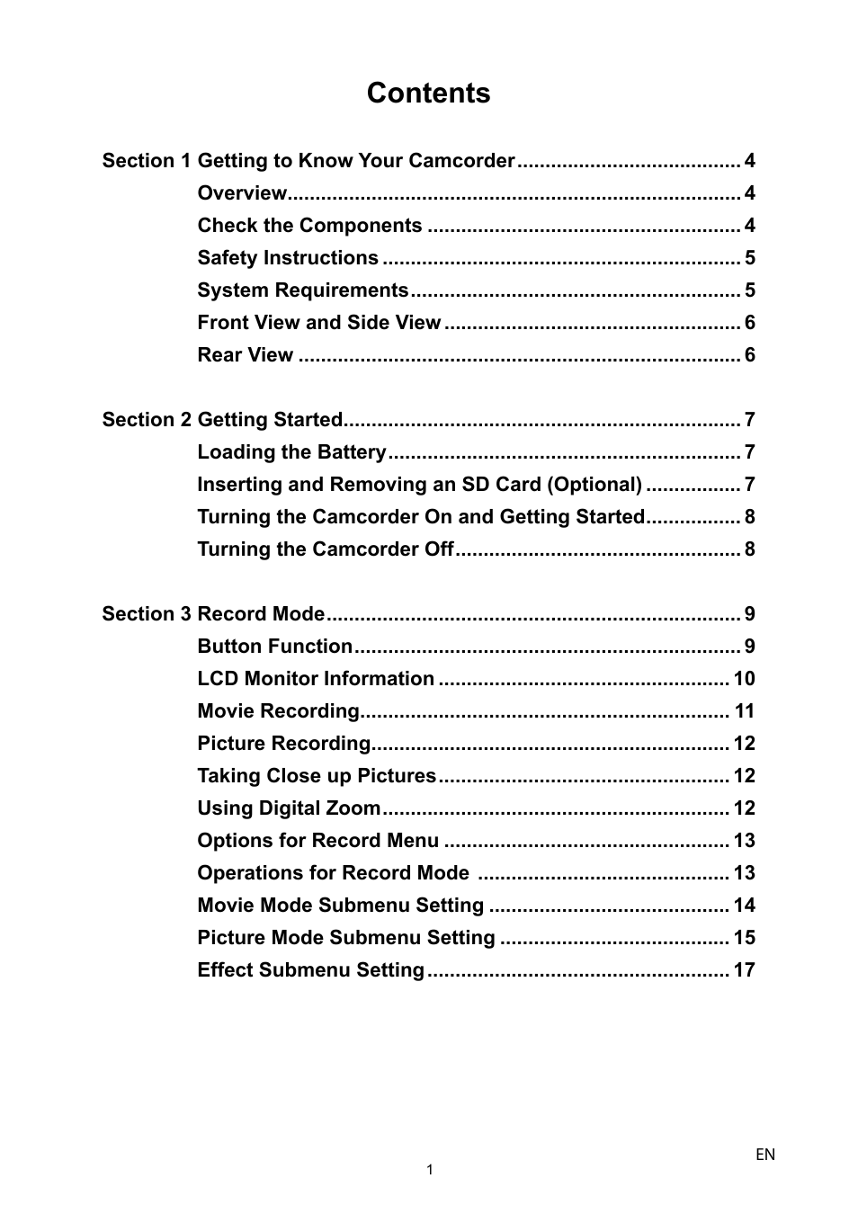 Toshiba CAMILEO P10 User Manual | Page 3 / 46