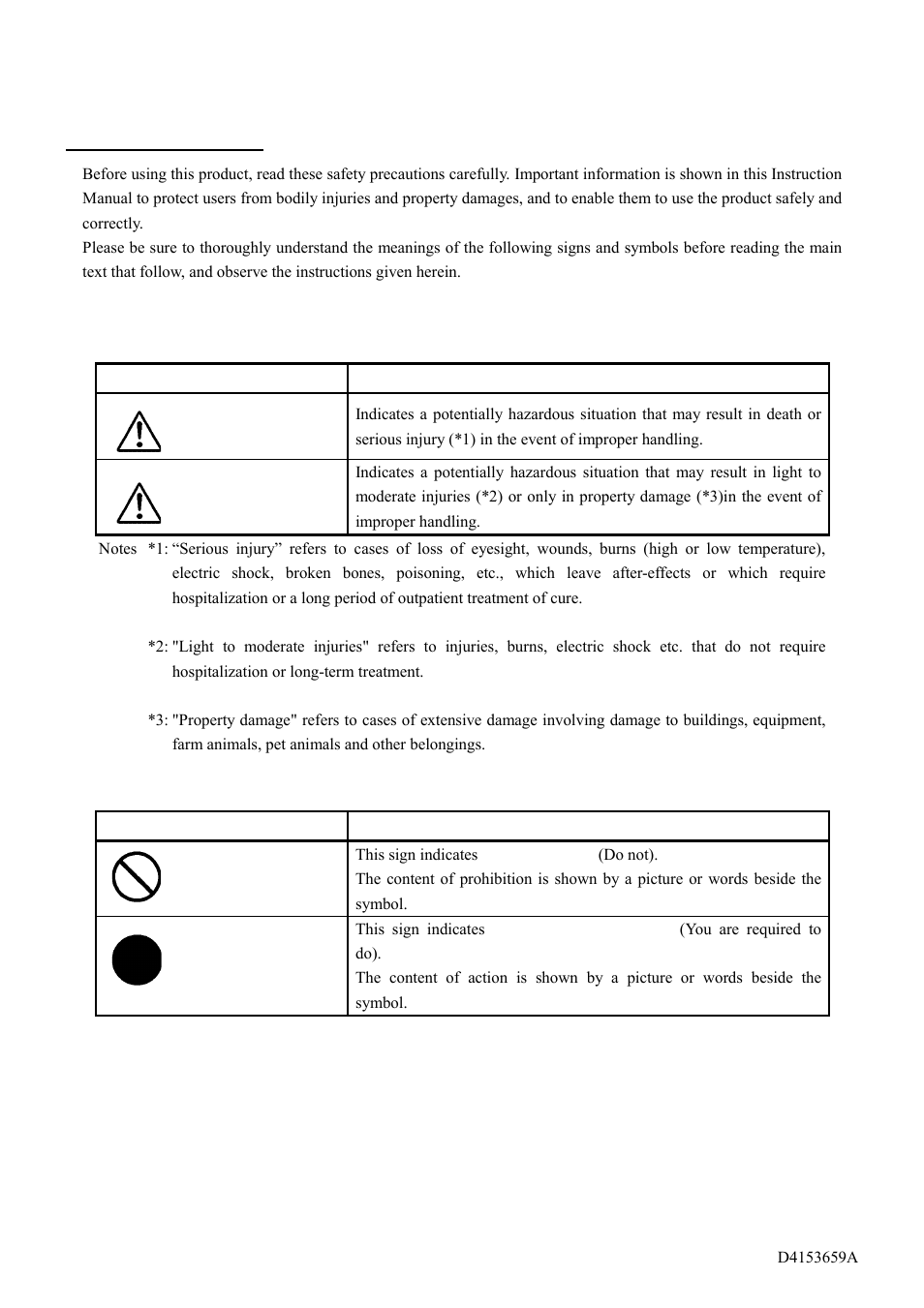 Safety precautions, Warning, Caution | Prohibited, Mandatory | Toshiba CSGS20BC2 User Manual | Page 2 / 56