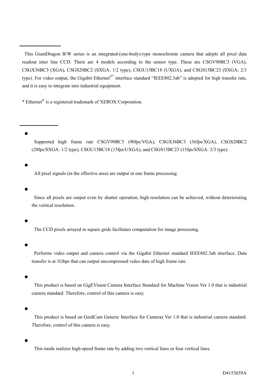 Overview, Features | Toshiba CSGS20BC2 User Manual | Page 9 / 56
