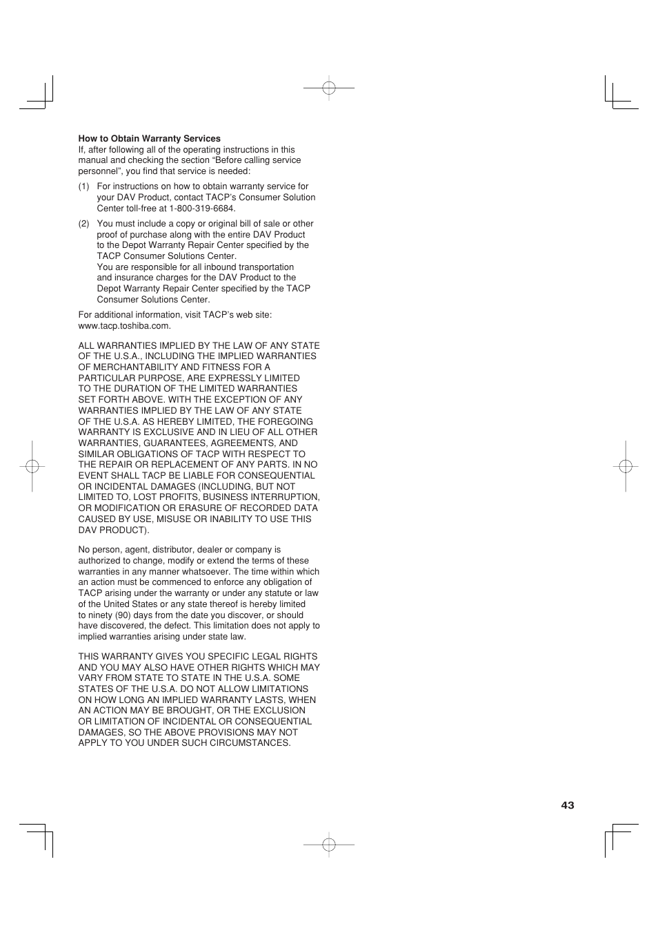 Toshiba HD-A35KC User Manual | Page 43 / 46