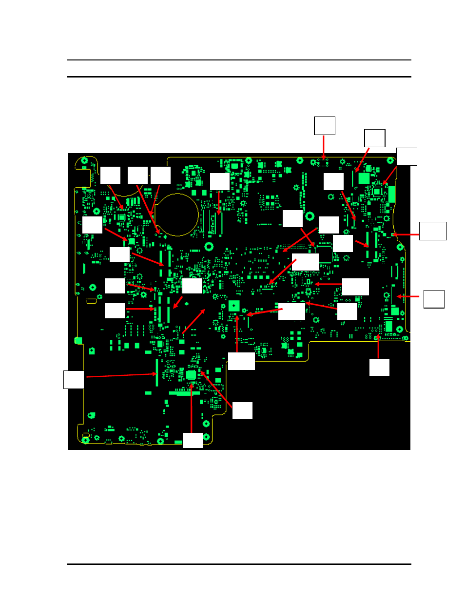 Appendix b board layout, B.1 system board | Toshiba Qosmio Personal Computer X500 User Manual | Page 234 / 277