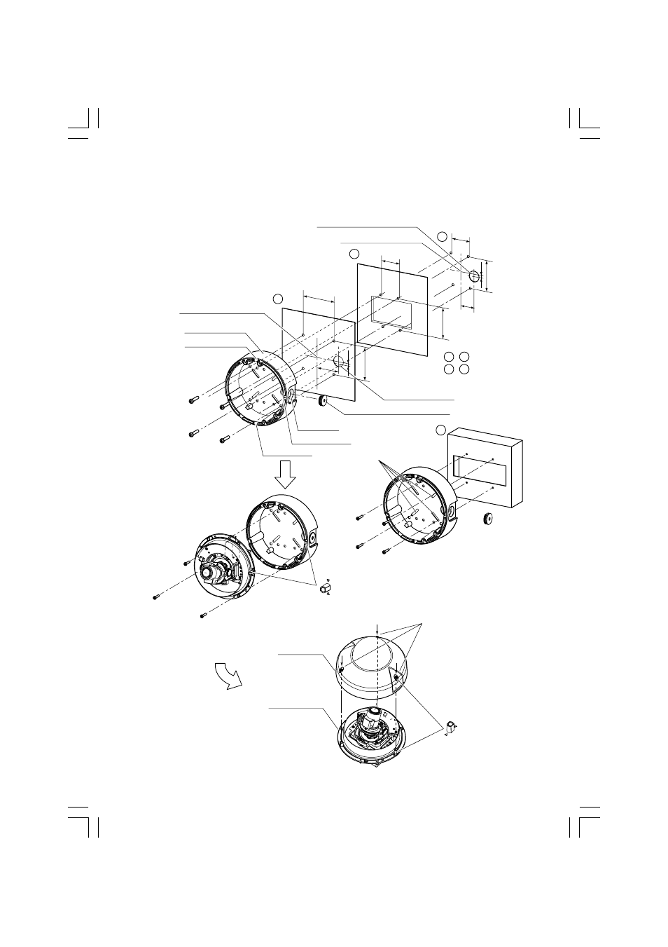 2 installing the camera unit | Toshiba IK-VR01A User Manual | Page 10 / 19