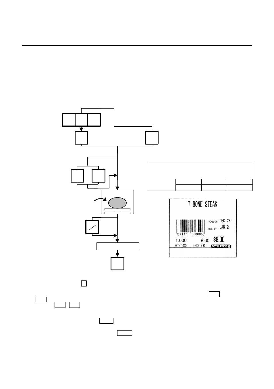 Weighing operation, 1 weighing operation | Toshiba TEC H-9000 User Manual | Page 64 / 94