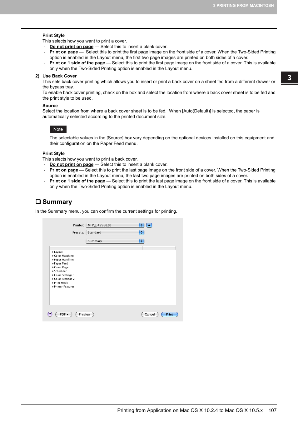 Summary | Toshiba MULTIFUNCTIONAL DIGITAL COLOR SYSTEMS 3530C User Manual | Page 109 / 178