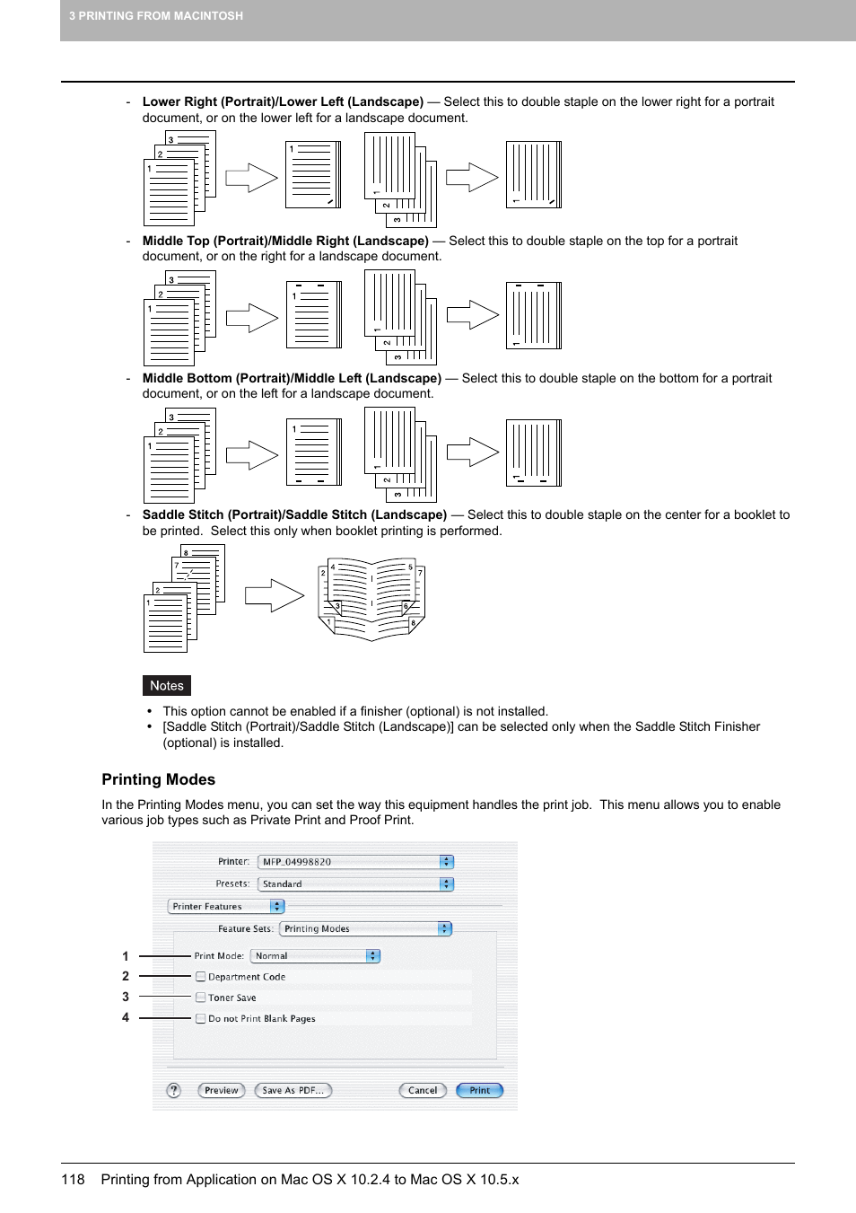 Printing modes, P.119 “printing modes | Toshiba MULTIFUNCTIONAL DIGITAL COLOR SYSTEMS 3530C User Manual | Page 120 / 178