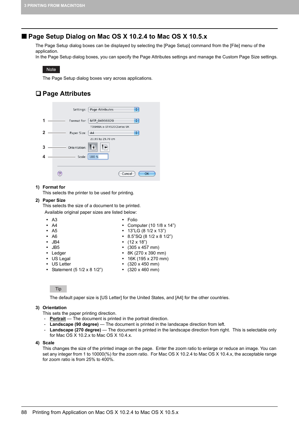 Page attributes | Toshiba MULTIFUNCTIONAL DIGITAL COLOR SYSTEMS 3530C User Manual | Page 90 / 178