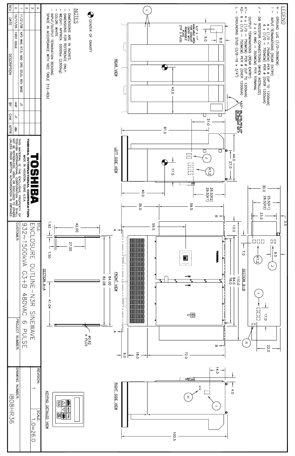 Toshiba, Legend | Toshiba Power Inverter User Manual | Page 15 / 15