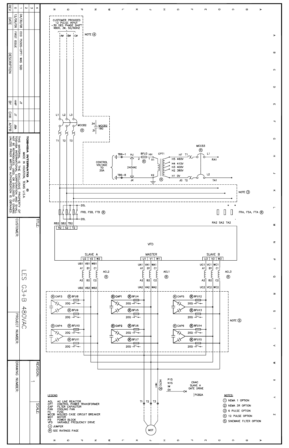 Les g3 + b 480vac | Toshiba Power Inverter User Manual | Page 7 / 15