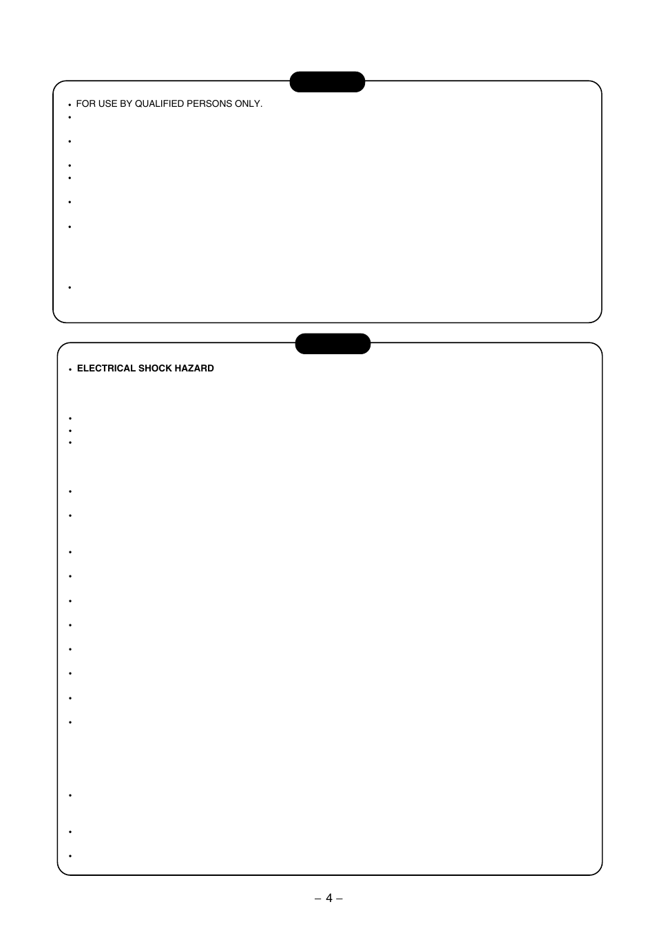 Danger, Warning | Toshiba CARRIER RAS-15LKV-UL User Manual | Page 4 / 110
