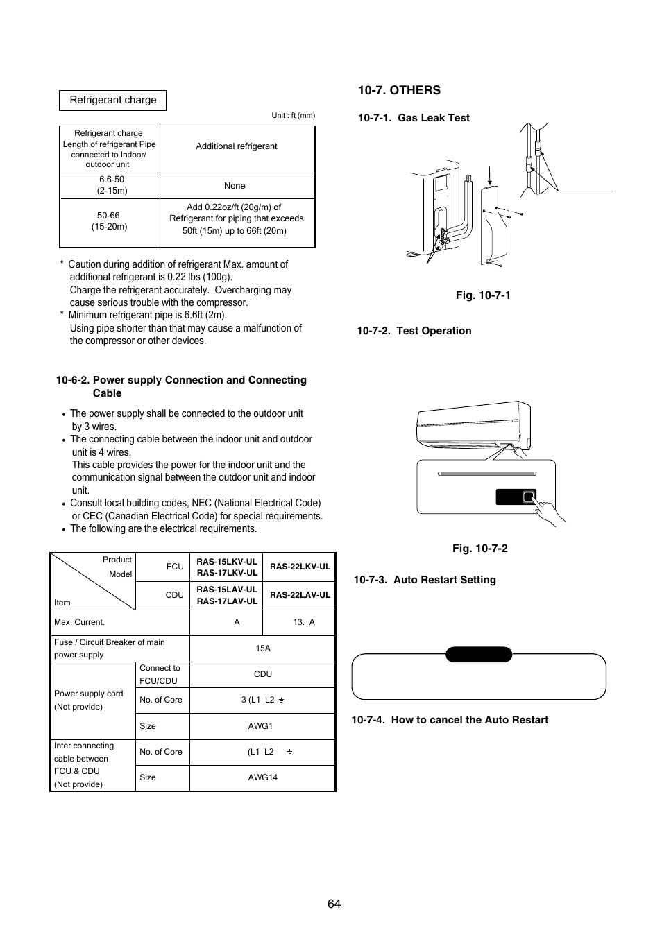 Toshiba CARRIER RAS-15LKV-UL User Manual | Page 64 / 110