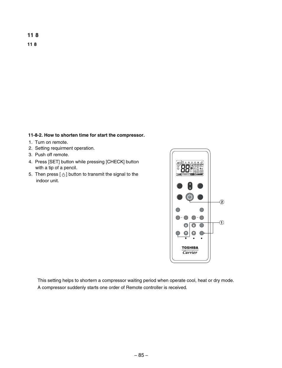 8. how to check simply the main parts | Toshiba CARRIER RAS-15LKV-UL User Manual | Page 85 / 110