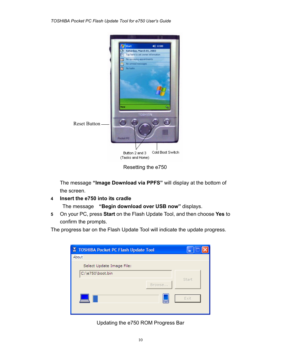 Toshiba e750 User Manual | Page 10 / 12