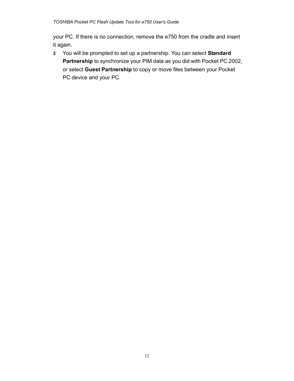 Toshiba e750 User Manual | Page 12 / 12