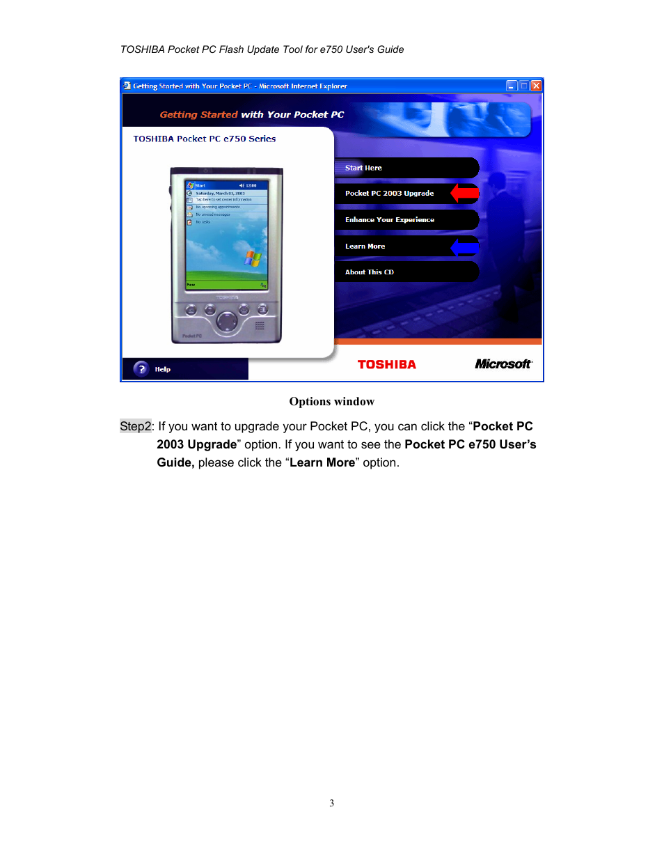 Toshiba e750 User Manual | Page 3 / 12