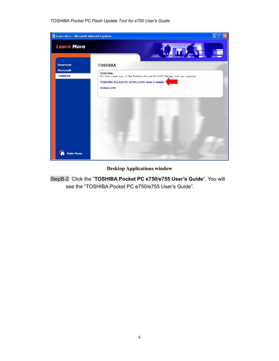 Toshiba e750 User Manual | Page 6 / 12