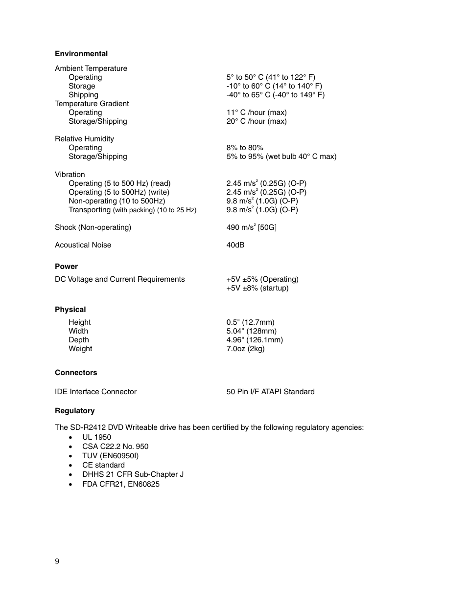 Toshiba SD-R2412 User Manual | Page 11 / 12