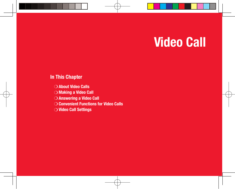 Video call | Toshiba 705T User Manual | Page 105 / 315