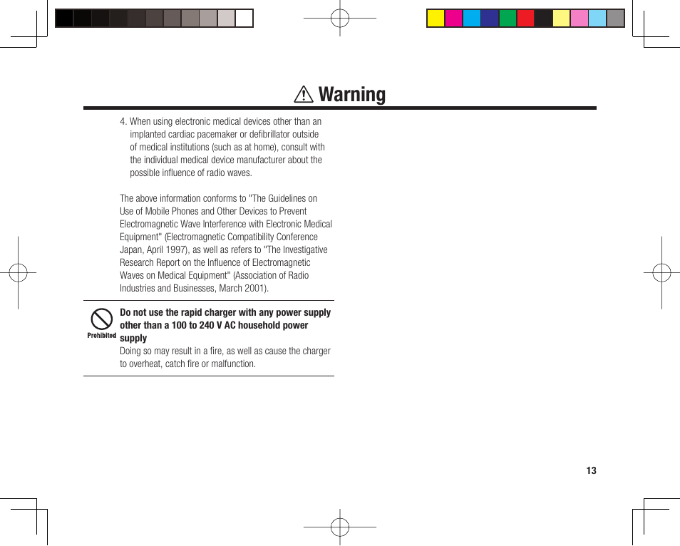 Warning | Toshiba 705T User Manual | Page 13 / 315