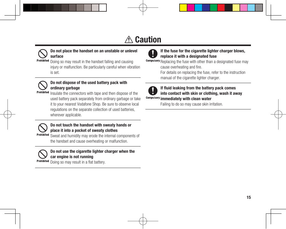 Caution | Toshiba 705T User Manual | Page 15 / 315