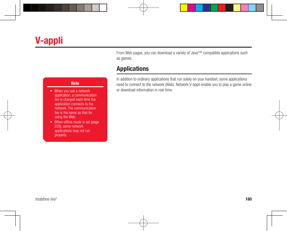 V-appli, Applications | Toshiba 705T User Manual | Page 180 / 315