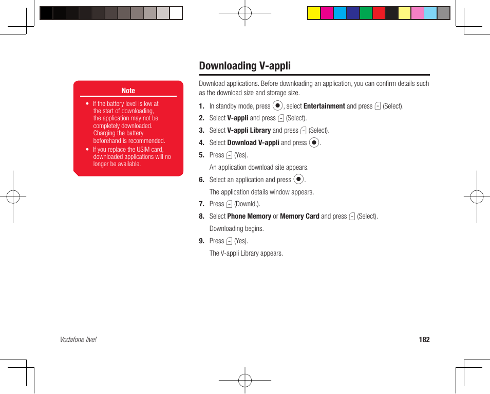 Downloading v-appli | Toshiba 705T User Manual | Page 182 / 315