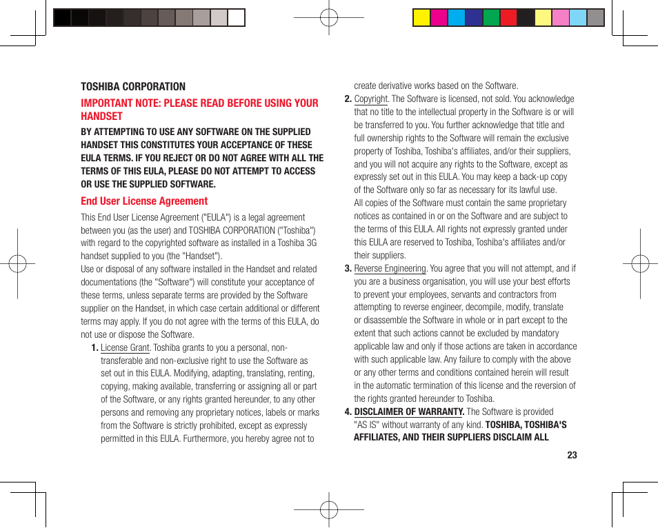 Toshiba 705T User Manual | Page 23 / 315