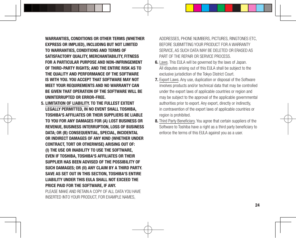 Toshiba 705T User Manual | Page 24 / 315
