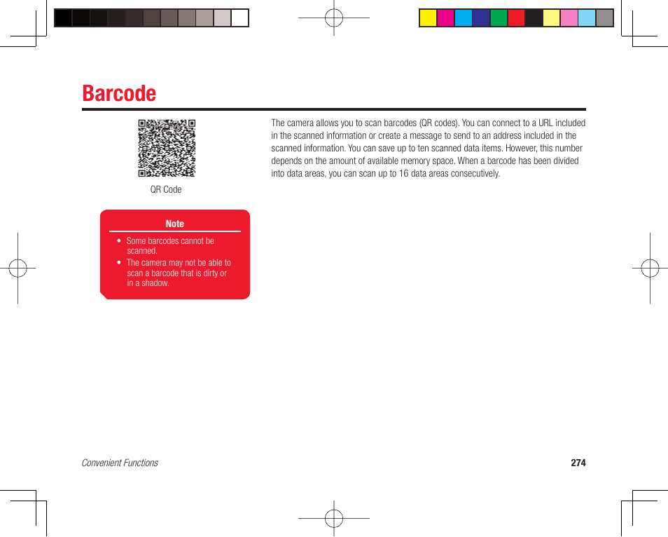 Barcode | Toshiba 705T User Manual | Page 274 / 315