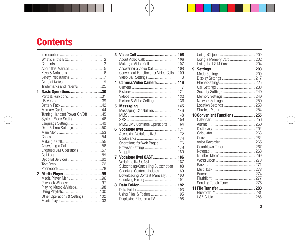 Toshiba 705T User Manual | Page 3 / 315