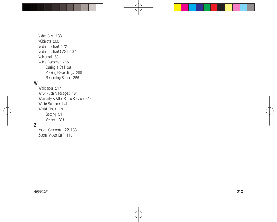 Toshiba 705T User Manual | Page 312 / 315