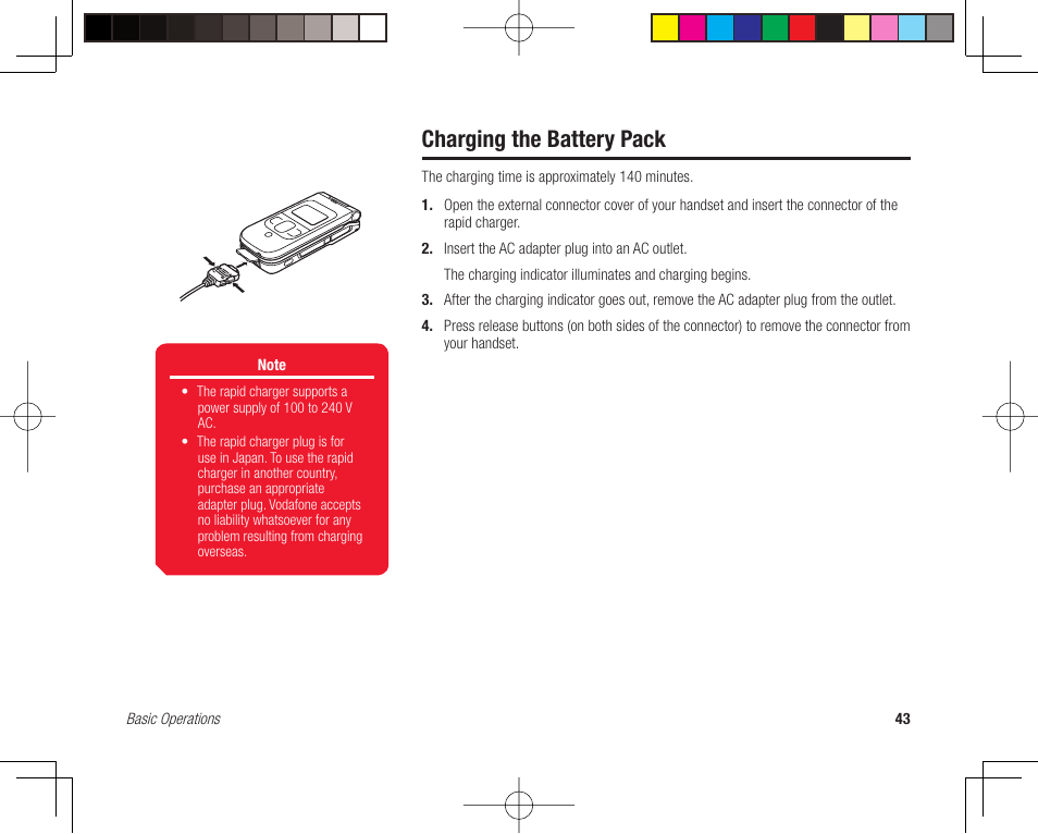 Charging the battery pack | Toshiba 705T User Manual | Page 43 / 315