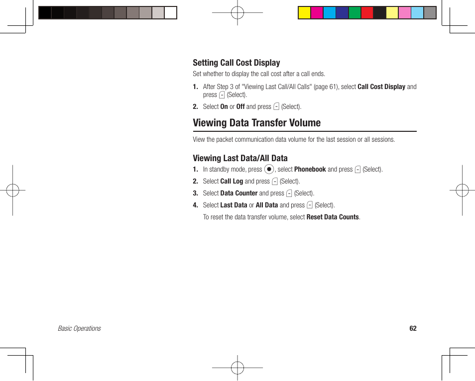 Viewing data transfer volume | Toshiba 705T User Manual | Page 62 / 315