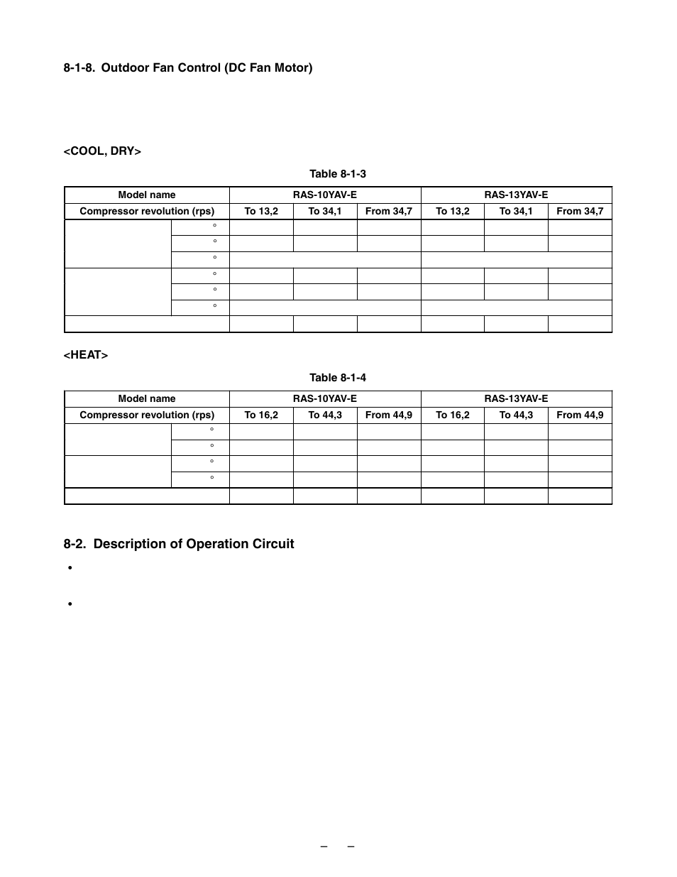2. description of operation circuit | Toshiba RAS-10YKV-E User Manual | Page 26 / 79