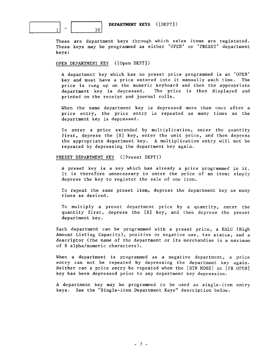 Toshiba TEC MA-1040-100 Series User Manual | Page 7 / 48