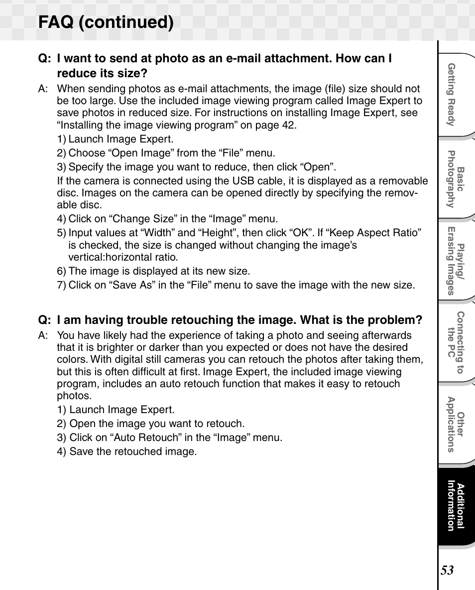 Faq (continued) | Toshiba T10 User Manual | Page 54 / 59