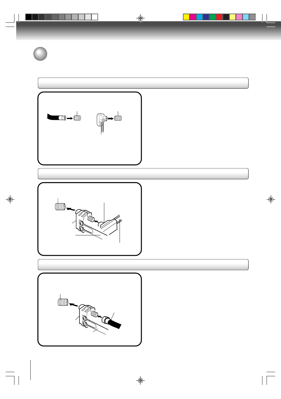 Connections, Antenna, Antenna connections | Toshiba MW24FN3/R User Manual | Page 14 / 68