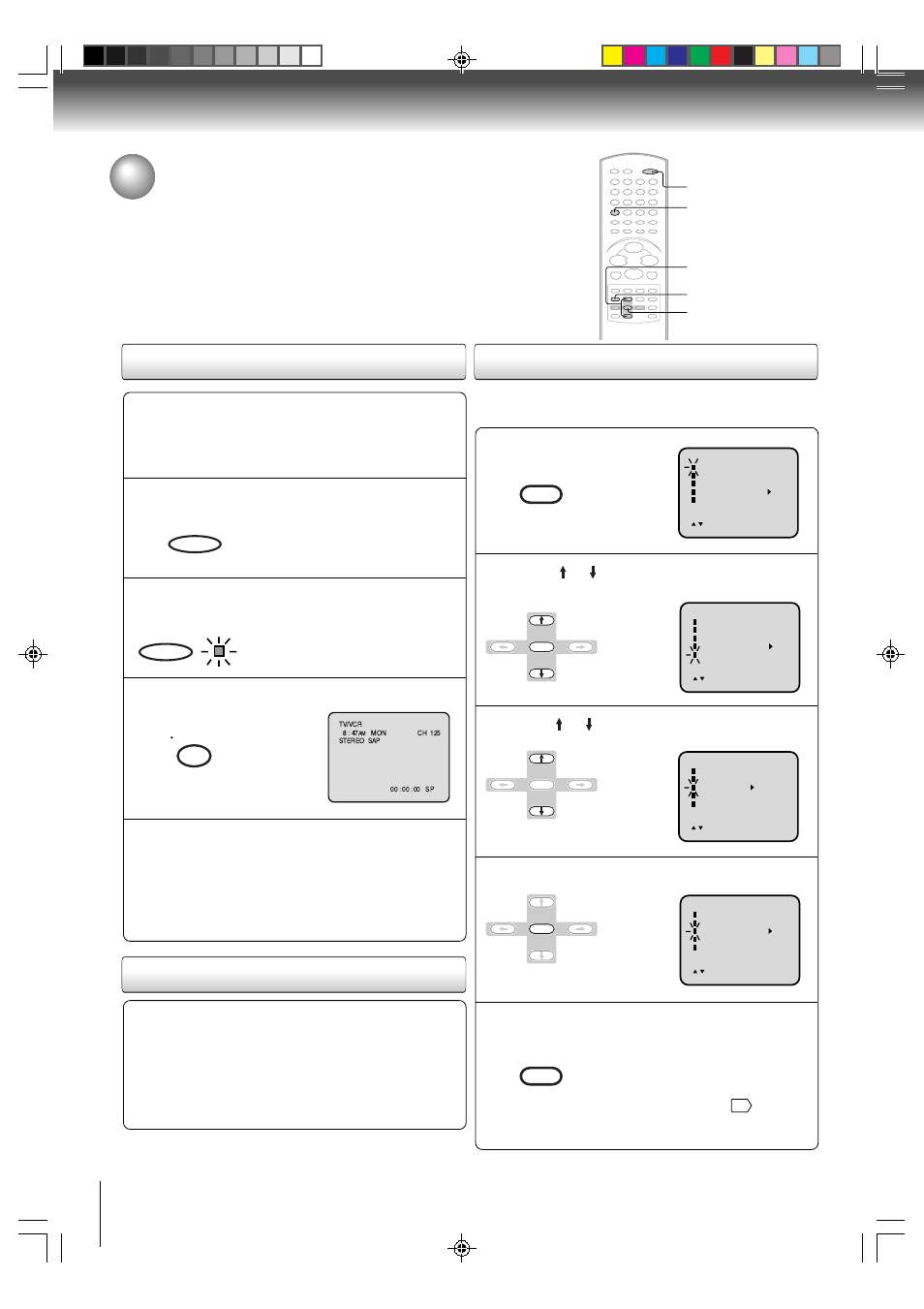 Clock setting, Auto clock setting, Auto clock adjustment to set auto clock to off | Toshiba MW24FN3/R User Manual | Page 20 / 68
