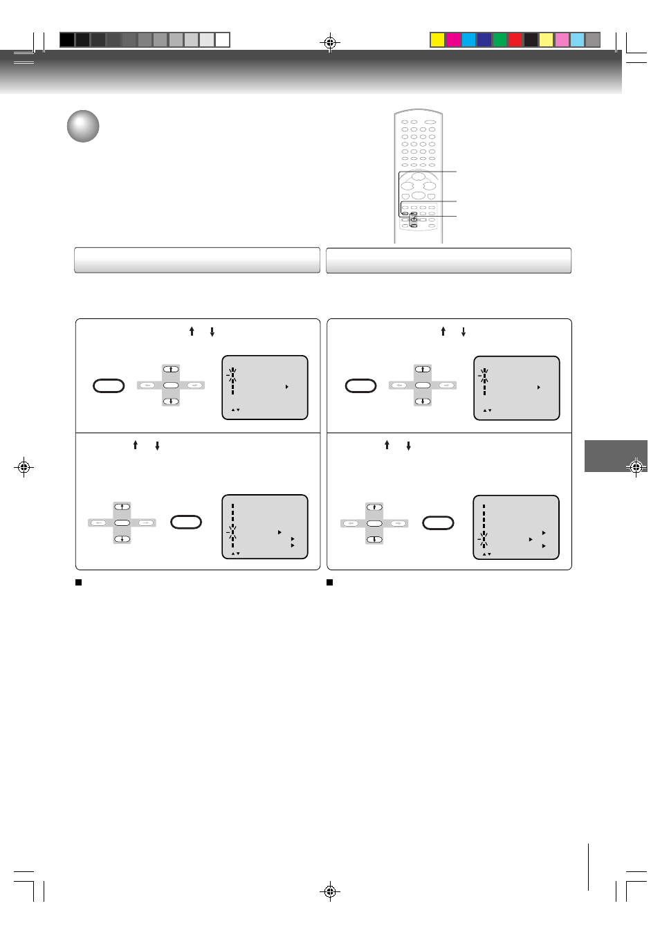 Other functions - vcr, Setting the surround sound/stable sound, Setting the surround sound | Setting the stable sound | Toshiba MW24FN3/R User Manual | Page 45 / 68